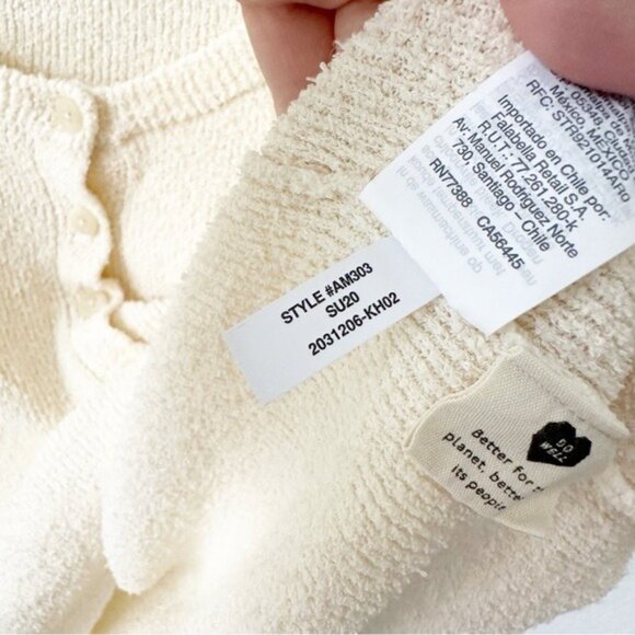 Madewell Henley Sweater Tee in Rainbow Stripe Size M - Picture 8 of 8